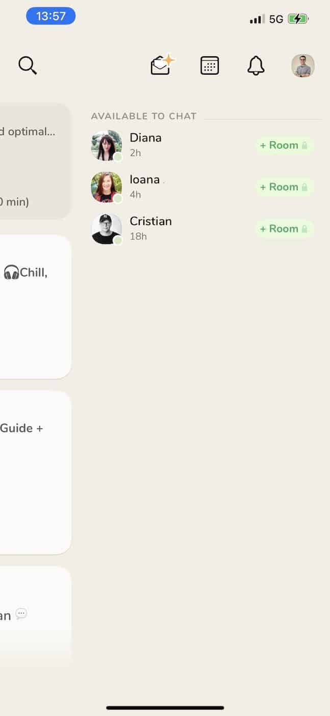 clubhouse app chat features people available to chat